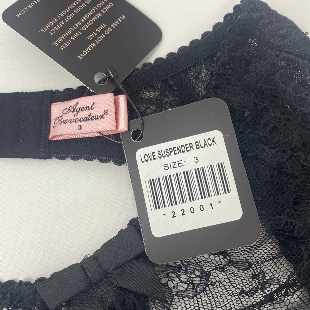 Agent Provocateur Love Black Suspender NWT - Picture 14 of 14